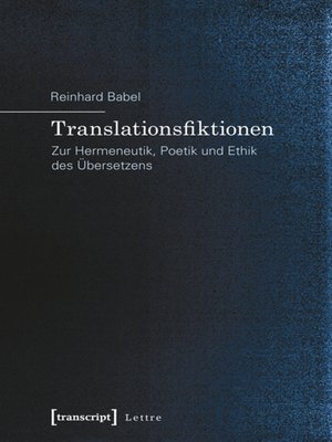 cover image of Translationsfiktionen